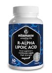 Alpha Lipoic Acid High Strength - 60 Vegan Capsules, 2 Months Supply - ALA Natural Antioxidant 200mg- Food Supplement Without Unnecessary Additives