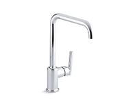 KOHLER K-7507-CP Purist Primary Swing Spout Kitchen Faucet Without Spray, Polished Chrome