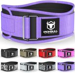 Weight Lifting Belt for Men and Women - Great for Squats, Deadlift, Lunge, Exercises and Training - Best for Olympic, Cross-Training and Bodybuilding Workout (Large, Purple)