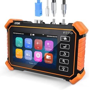 New Upgraded OTDR Optical Fiber Tester, Fiber Network Tester | Support Event Map Optical Power Meter OLS(Loss Test) VFL LS(Light Source) Length Ping POE Test, IP Scan RJ45 Network Tools