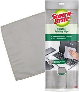 Scotch-Brite Microfiber Polishing Wipe (Pack of 1 Grey) (Used for cleaning TV, Mobile, Laptop, Tablet screens & Spectacles)