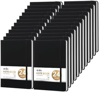 ViVin Lined Journal Notebooks for Work,192 Pages,5.5 x 8.3 inch,College Ruled,A5 Hardcover Journaling Notebooks for Writing,24 Pack Bulk