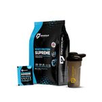 DENZOUR NUTRITION Whey Protein Supreme with Shaker | Easy Digesting Muscle Recovery, Muscle Growth & Improved Strength | 25gm Protein, 5.5g BCAA- 65 Sachet, Boomer- 2.14Kg/4.71 lbs (65 Servings)