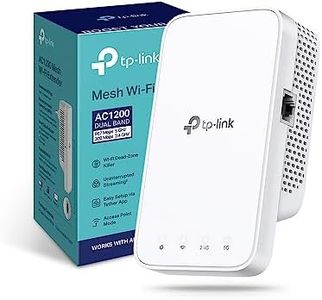 TP-Link Ripetitore WiFi RE330, amplificatore WiFi AC1200, estensore WiFi fino a 120 ㎡, potente ripetitore Wi-Fi con porta ethernet, compatibile con tutti i box internet