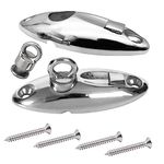 2PCS Fender Hanger 316 Stainless Steel Boat Fender Lock Kit Fender Hanger for Pontoon Boat Bimini Top Deck Hinge Quick Release Hinge Marine Hardware Accessories