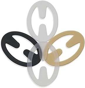 Bra Strap Clips - Racer Back - Conceal Straps - Cleavage Control (Black, Beige, White, Clear)