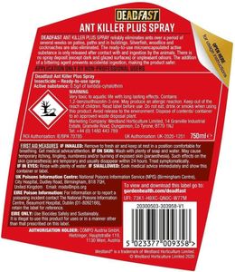 Deadfast Ant Killer Plus Spray – 750ml Insect Control