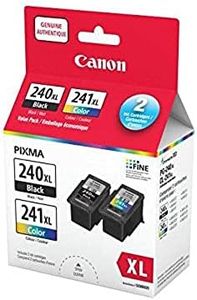 Genuine Canon PG-240XL/CL-241XL HIGH Yield Ink Cartridge Value Pack, Black and Tri-Colour