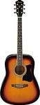 Ibanez Jam Pack V50NJP-VS Acoustic Guitar Starter Package - with Chromatic Tuner/Strap/Gig Bag/Plectra/Accessory Pouch - Vintage Sunburst