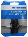 SHIMANO Unisex - Adult BR-CT91 Brake Shoes, Black, 1 Pair