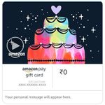 Amazon Pay eGift Card - Happy Anniversary (Rainbow Cake) - Animated