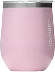 Corkcicle Classic Stemless Insulated Stainless Steel Cup, 355 ml Capacity, Rose Quartz