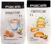 Piacelli Italian Biscuit Selection - Amaretti (200g) & Cantuccini (175g)