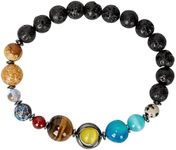 SPUNKYsoul Solar System Earth Planets Bracelet Universe Galaxy His, Men, Him Man Jewelry Gifts Space Collection