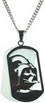 Star Wars Darth Vader Stainless Steel 24" Chain Dog Tag Necklace, 24 inch, na