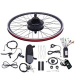 ROMYIX 24" Ebike Conversion Kit, 36V 500W Rear Wheel Electric Bicycle Hub Motor Kit for Electric Bike, Twist Throttle, Dual Mode Controller,Pedal Assist Sensor,With Waterproof Controller Bag