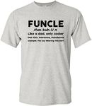 Funcle - Funny Favorite Fun Awesome Uncle Family T Shirt - 2X-Large - Ash Grey