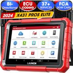 LAUNCH X431 PROS ELITE, Latest X431 Car Diagnostic Scanner for 2024, Full System Bidirectional Scan Tool Support 37+ Services, ECU Coding, CANFD&DoIP, Guide Function, 2 Years Free Update