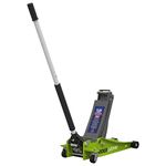 Sealey 2001Lehv Trolley Jack 2Tonne Low Entry Rocket Lift Hi-Vis Green