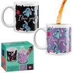 Disney Stitch Coffee Mug Women Teenagers Girls 312ml Ceramic Heat Colour Changing Mug Gift Set - Stitch Gifts for Her