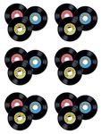 Beistle Personalize Plastic Records, 9 Inches, Multi-Colour