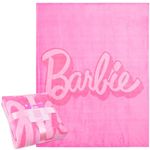 Barbie Soft Fleece Bed Blanket, Cosy Bed Throw 150 x 130cm - Gifts for Her