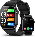 Smartwatch Uomo Donna con Effettua / Risposta Chiamate, 2.04" AMOLED Orologio Smartwatch con Pressione Sanguigna Sonno Cardiofrequenzimetro, 136 Modalità Sportive, IP68 Smart Watch per Android iOS