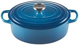 Le Creuset Signature Cast Iron Oval Casserole, 27 cm, Marseille Blue