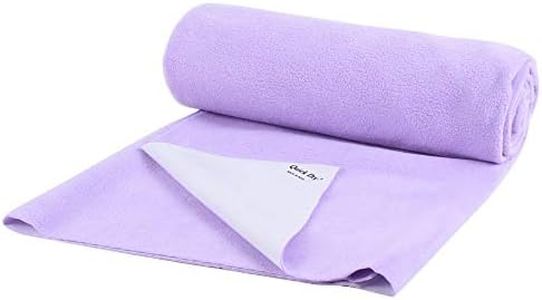 Quick Dry Plain Washable Dry Sheet/Bed Protector for Baby (Large (100 * 140 cm), Lilac)