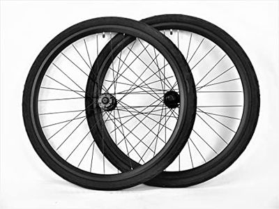 700c Disc Brake Wheel Set with 700 x 38mm Tires Tubes Gravel Bike Super Road Bicycle Wheels 7 Speed ONLY