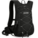 Arvano Lightweight Cycling Backpack Running Backpack With Insulated Compartment, Small Backpack for Hiking, Mountain Biking, Skiing, Rucksack Gift for Men Women (Black)