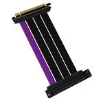 Cooler Master Riser cable PCIe 4.0 x16-200mm, black/purple, connectors - PCIe X 16, plug to PCIe X16 90° jack