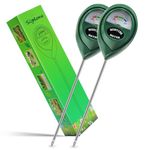 Suplong 2 Packs Soil Moisture Meter, Plant Moisture Meter, Moisture Meter Plant, Moisture Meter for Garden, Lawn, Farm, Indoor & Outdoor (No Battery Needed)(Green 2)