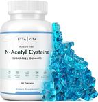 World's First Sugar-Free NAC Gummies, N-Acetyl Cysteine Supplement (MCT-Oil Coated for Absorption) NAC Supplement for Respiratory Health, Liver Detox & Cleanse, Kidney, Antioxidant Support, Vegan 60ct