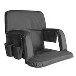 KHOMO GEAR Stadium Bleacher and Bench Seat Chair with Padded Reclining Cushion and Armrest and Carry Straps