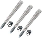 THREE x 160mm Rain Gauge Measure Watering Level Rainfall Soil Metric Imperial Ground U1
