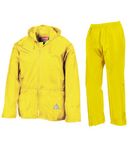 Result Men's Heavyweight Waterproof Jacket And Trouser Set Fluorescent Yellow Medium
