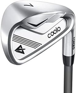 COOLO Single Graphite Golf Irons 7 for Golfer Slower Swing Speeds, Reduced Strain on The Old Elbows and Wrists, Help Shots Go Farther, Men & Women Right Handed(Women)