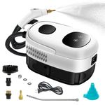 Frescoinder Handheld Steam Cleaner, 15sec Heat-up Deep Cleaning Steamer for Home Car, 6-Level Temp, 2500W Portable Steam Shot Machine with 37oz Water Tank, for Kitchen Bathroom Grout Furniture