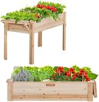 Agitree Raised Garden Bed with Detachable Leg,35 * 18 * 31in, Wood Planter Raised Garden Boxes Outdoor, Raised Garden Beds for Vegetables or Flowers ……