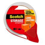 Scotch Long Lasting Packaging Tape, Packing Tape for Storage & Moving, 1 Roll with Dispenser, 1.88 in x 38.2 yd (48 mm x 35 m)