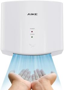 AIKE Air Wiper Compact Hand Dryer 110V 1400W White (with 2 Pin Plug) Model AK2630