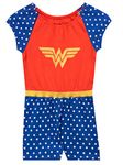 DC Comics Girls Romper Wonder Woman Blue Size 12