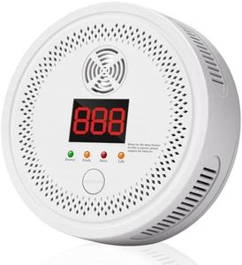 Carbon Monoxide Detector, CO Gas Monitor Alarm, Portable CO Detector with Digital Display & Voice Alert for Home, Kitchen, Travel, Battery Powered