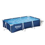 Bestway Steel 9'10" x 6'7" x 26" Rectangle Above Ground Pool w/DuraPlus Liner