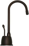 Whitehaus Whfh-H4640-Mabrz Forever Hot 4 1/8-Inch Instant Hot Water Dispenser with Gooseneck Spout and Self Closing Handle, Mahogany Bronze
