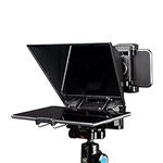 CamKoo CT2 Teleprompters for iPad Smartphone Tablets DSLR Cameras Adjustable APP Compatible with iOS/Android Portable Teleprompter Kit with Remote Control & Lens Adapter Rings Making Live Streaming