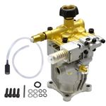 SurmountWay 3/4" Shaft Horizontal Pressure Washer Pump, 3400 PSI,2.6 GPM Brass Power Washer Pump Replacement for Honda, Simpson, Ryobi,Craftsman and more