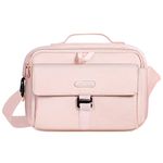 MOSISO Camera Bag Case, DSLR/SLR/Mirrorless Photography Camera Messenger Bag Compact Crossbody Padded Camera Shoulder Bag with Rain Cover Compatible with Canon/Nikon/Sony Camera, Lenses, Pink