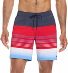 Hurley Swim Shorts (2023 Designs), Multi Red/Blue, X-Large